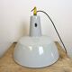Lampe à Suspension Industrielle en Émail Gris de Philips, 1960s