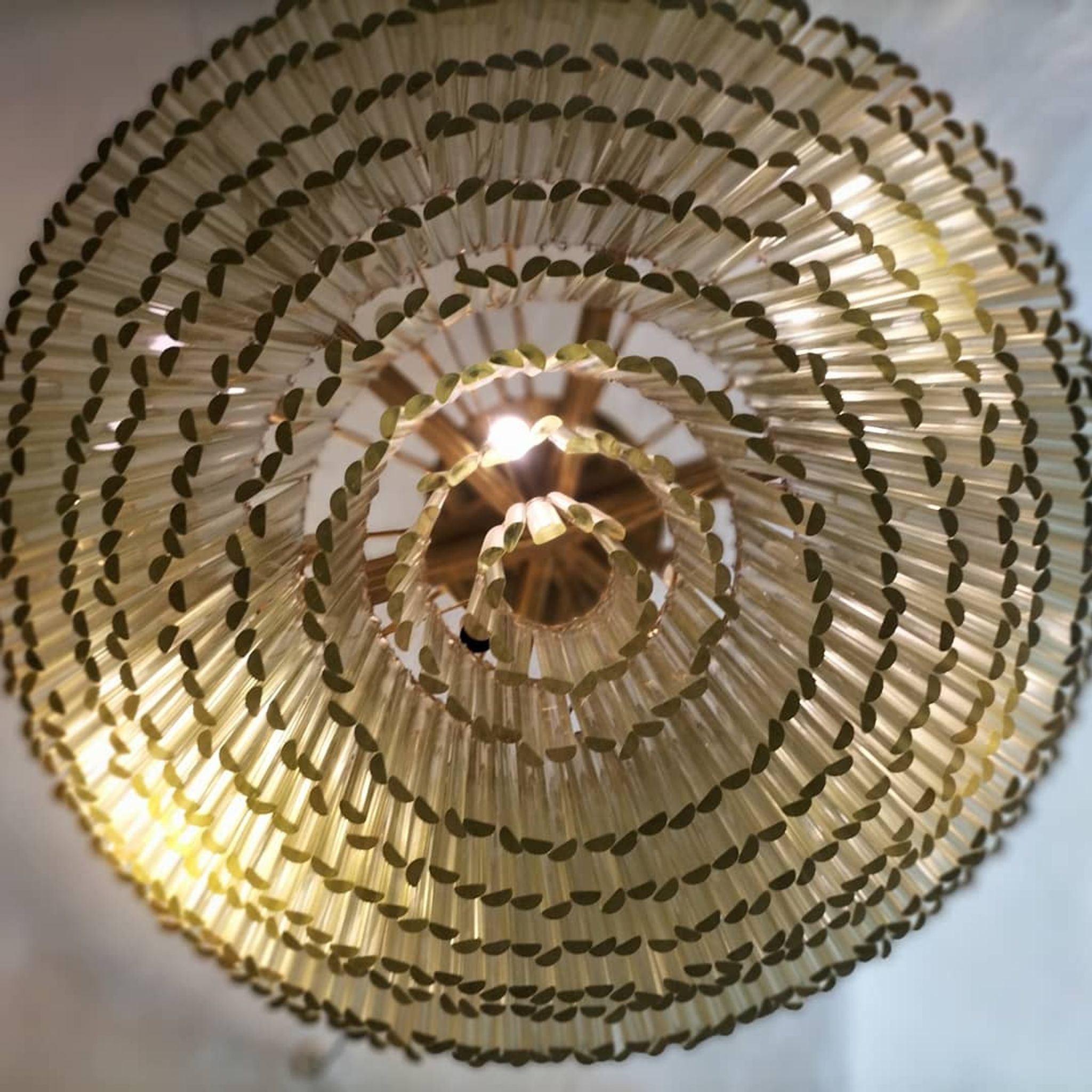 Lustre de Venini fabriqué dans les années 60 à Murano