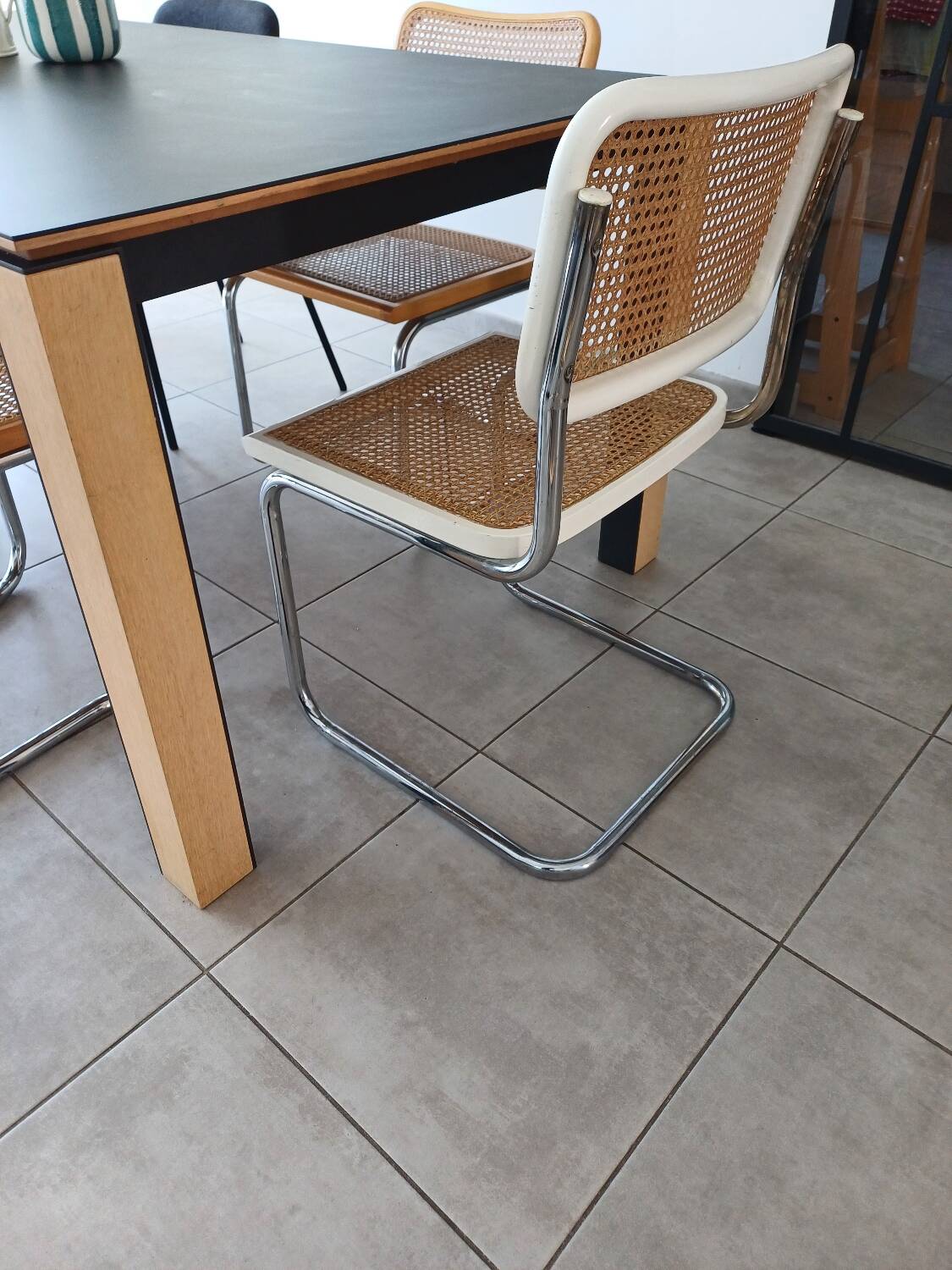 Marcel Breuer B32 white chair