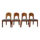 Vintage Morten Dining Chairs in Teak by Niels Koefoed for Hornslet Møbelfabrik, 1970s, Set of 4