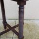 Old small round side table in Dudouyt style