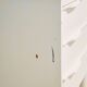 White painted nightstand with three drawers