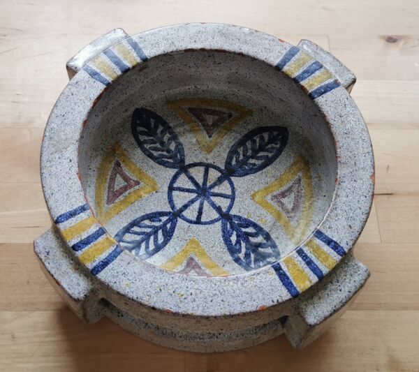 Cendrier moderniste Alfaraz céramique d'Art