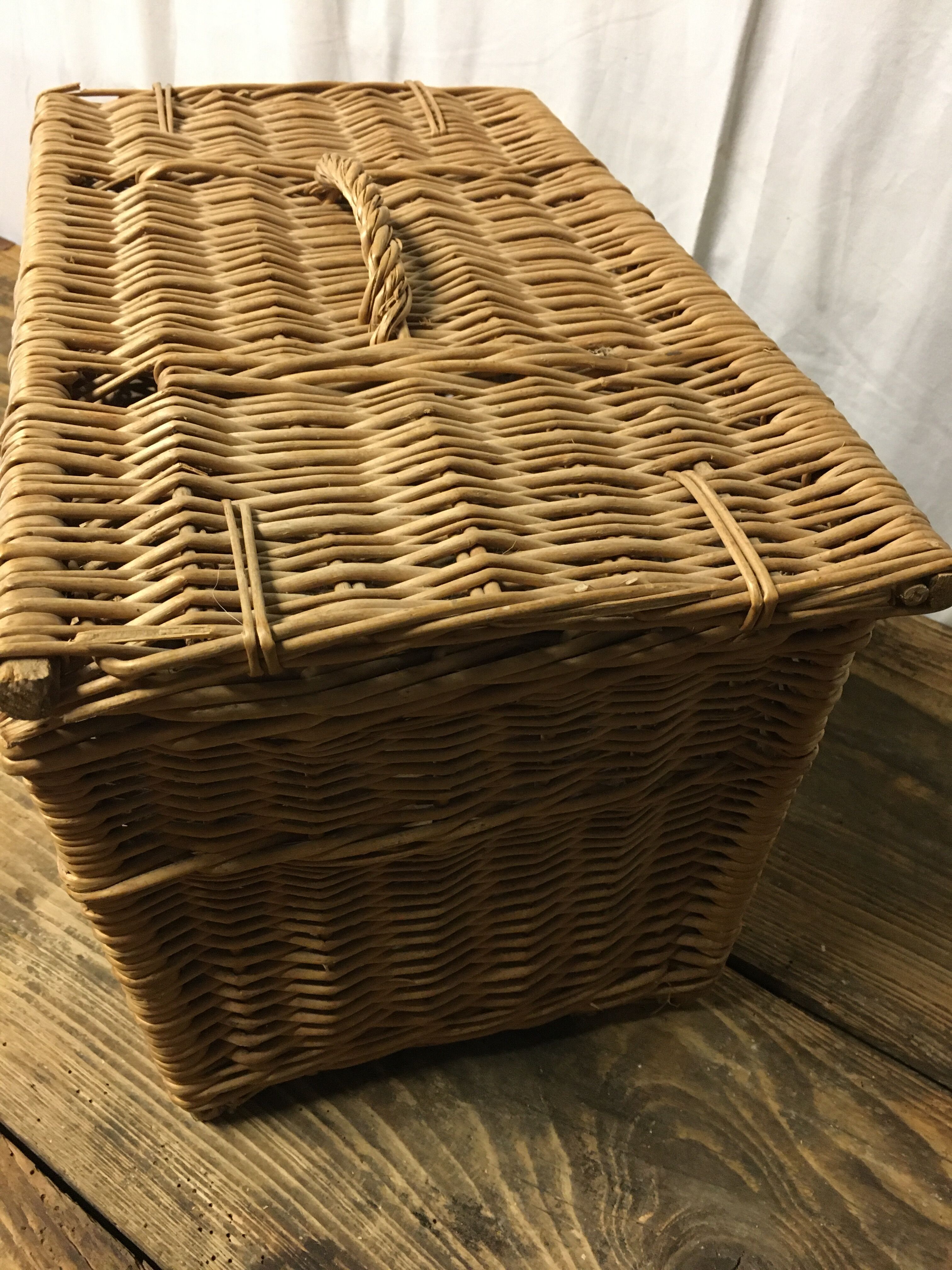 Vintage wicker basket