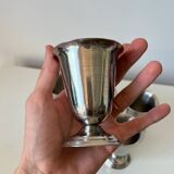 Set of 6 vintage Guy Degrenne stainless steel ice cream or sorbet cups