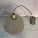 Old glass hanging moulded shape flowers 70 vintage years