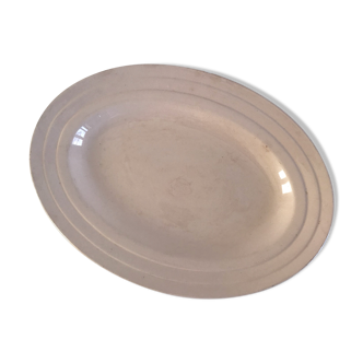 Plat ovale rose Ceranord Saint Amand