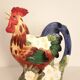 Vintage slip rooster pitcher