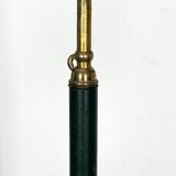 Arredoluce Monza, vintage brass and leather floor lamp. 40s