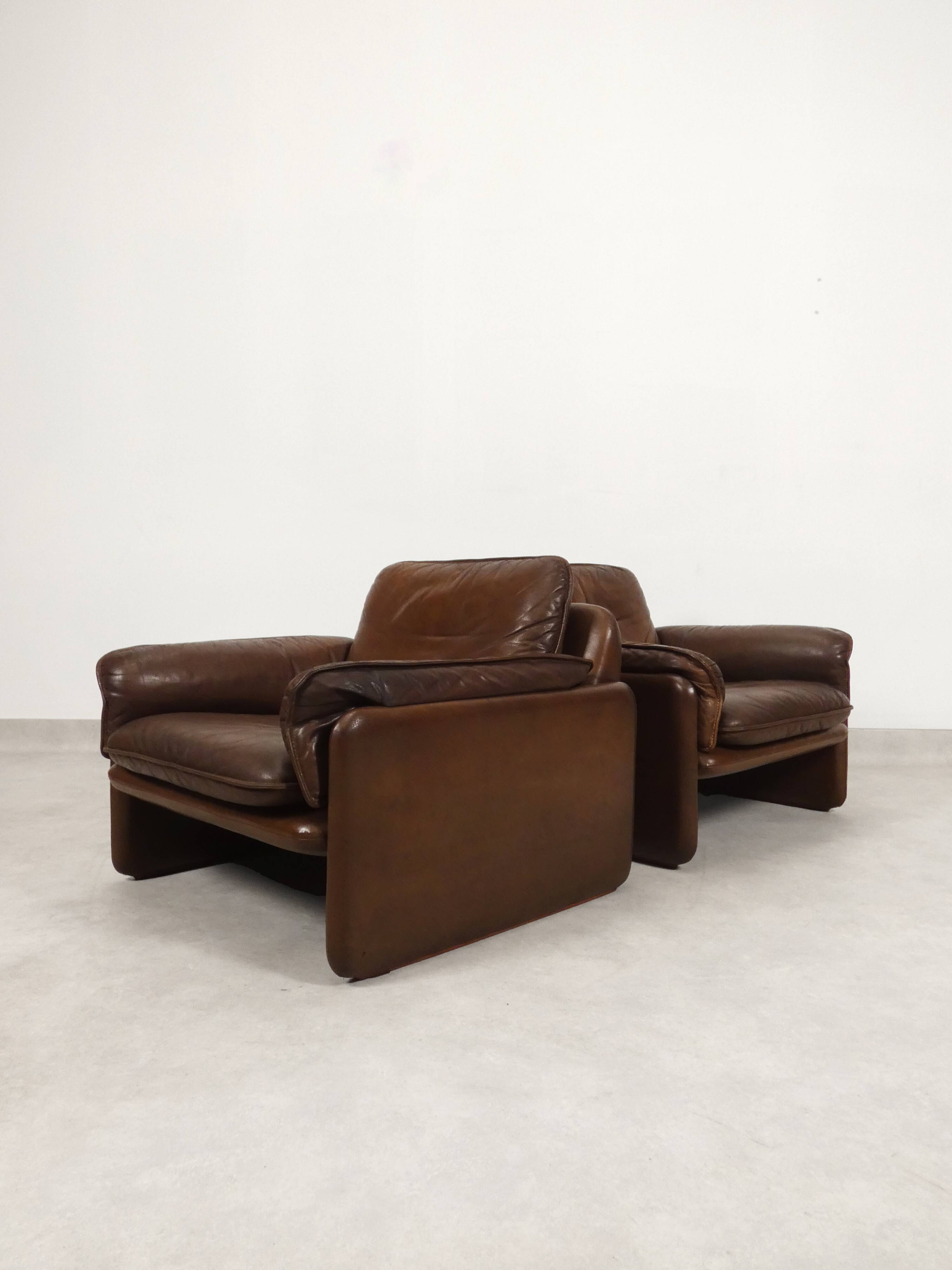 set of 2 De Sede DS61 fauteuils