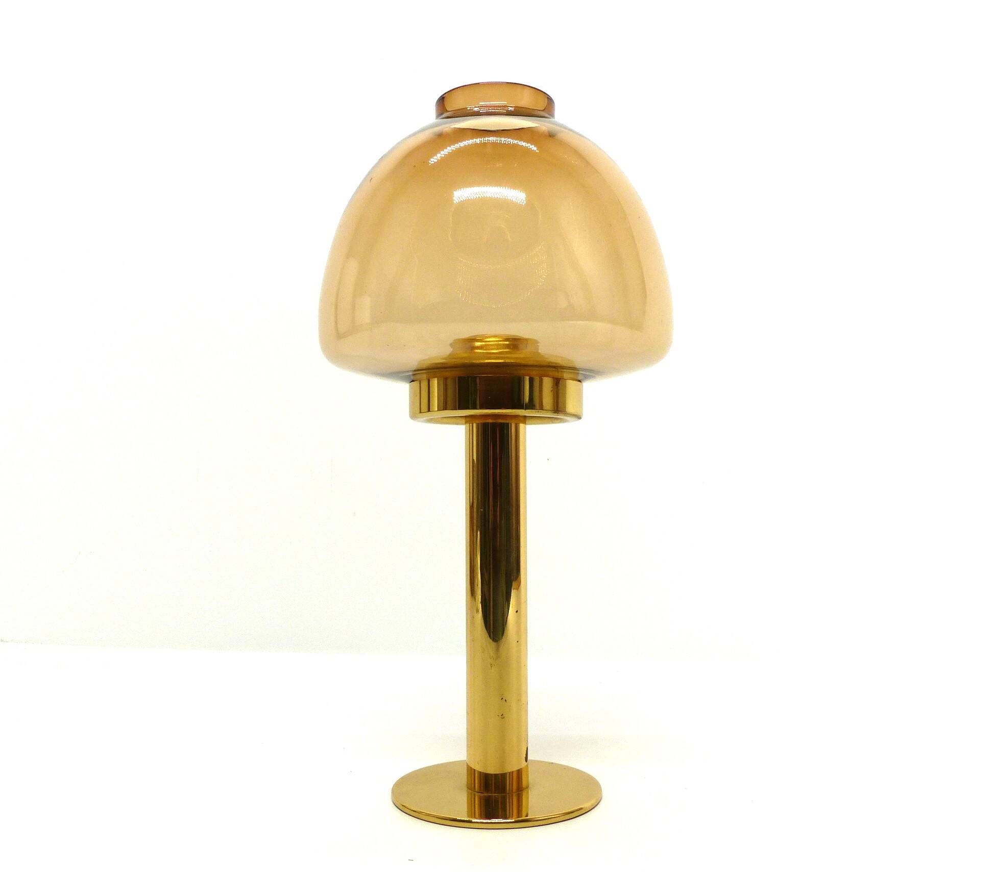 Set of 5 Scandinavian Hans-Agne Jakobsson Claudia model candlesticks in brass