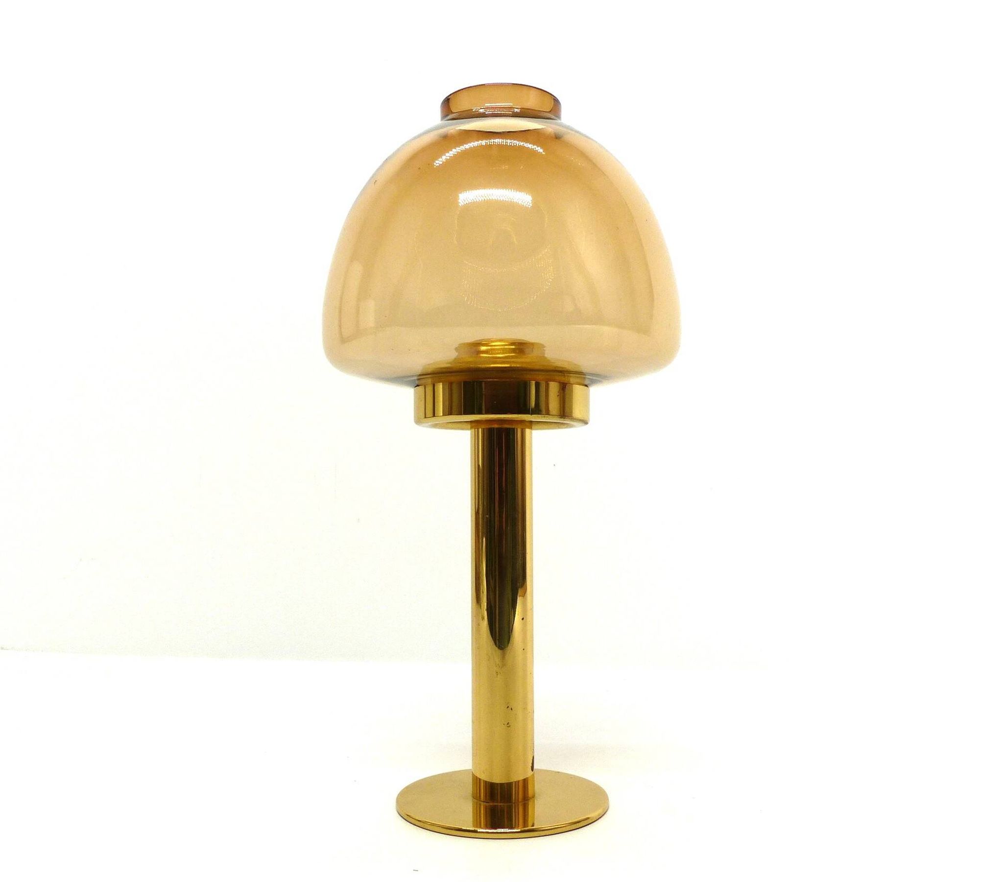 Set of 5 Scandinavian Hans-Agne Jakobsson Claudia model candlesticks in brass