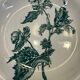 Set of 7 Terre de fer soup plates, green