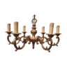 Old bronze chandelier