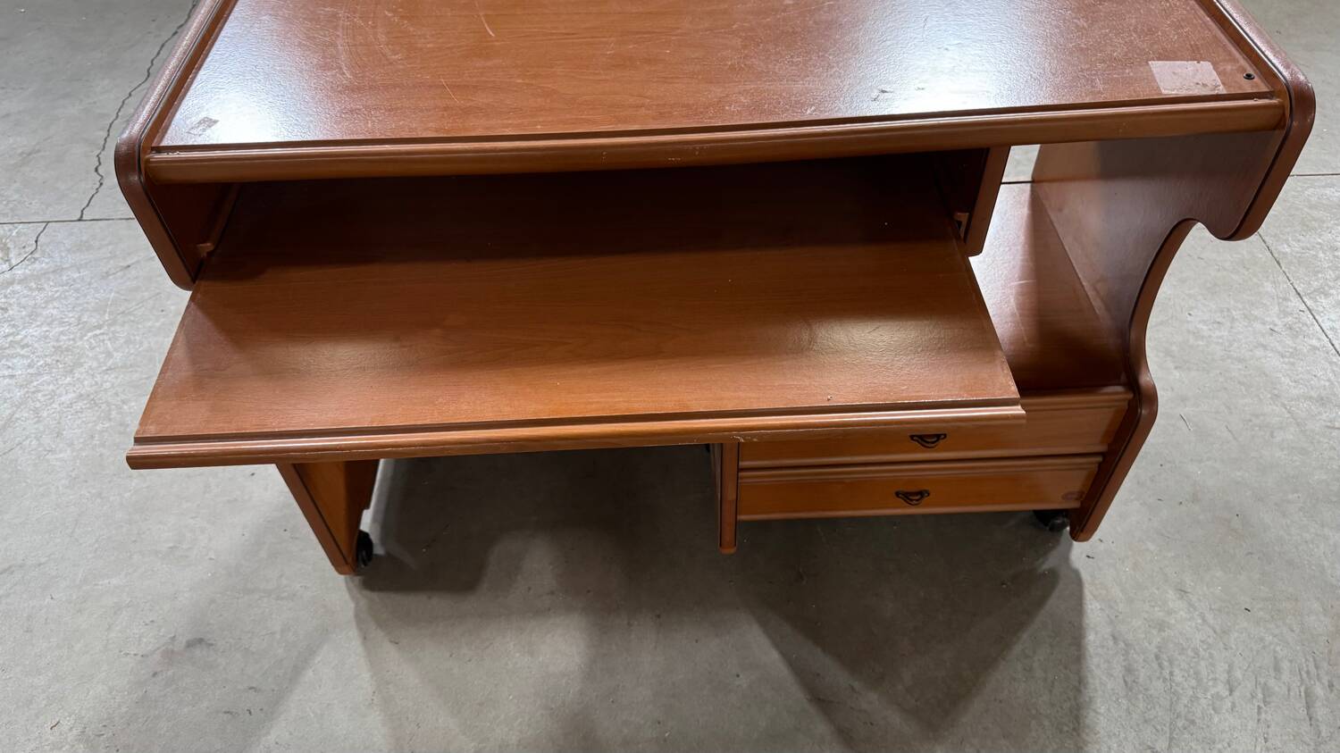Vintage light wood desk