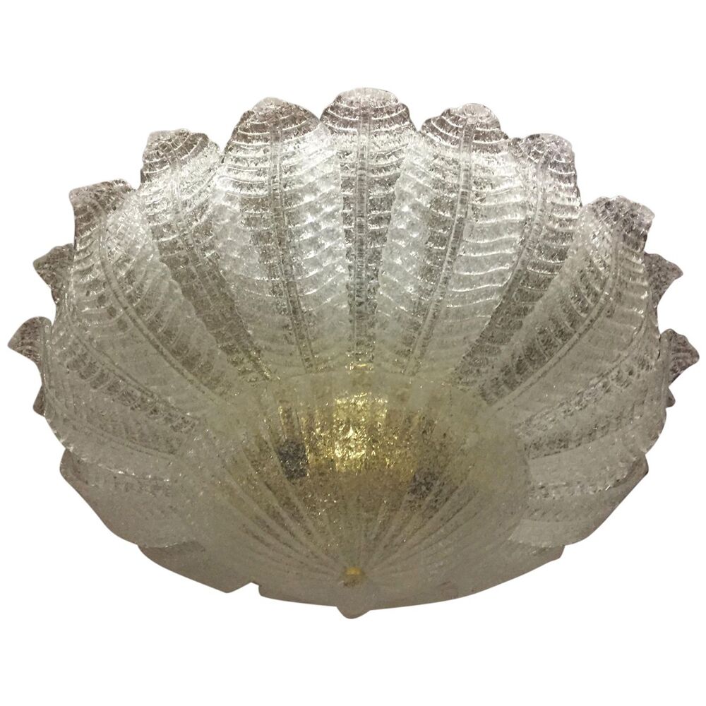 Murano glass flush mount