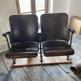 Two-seater folding seat