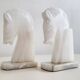 Pair of onyx horse bookends 1970