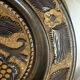 Carved wooden fruit bowl – Centrepiece with grape decoration