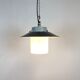Industrial Hanging Lamp with Milk Glass, 1970s