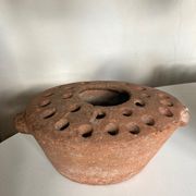 Terracotta farm vase pique flower XXL Folk Art 19th