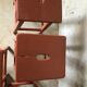 Set of wooden stools