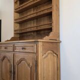 Buffet two bodies Old Furniture in solid oak, Italian rustic style