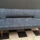 Blue and black fabric daybed Miroslav Navratil, 1960s