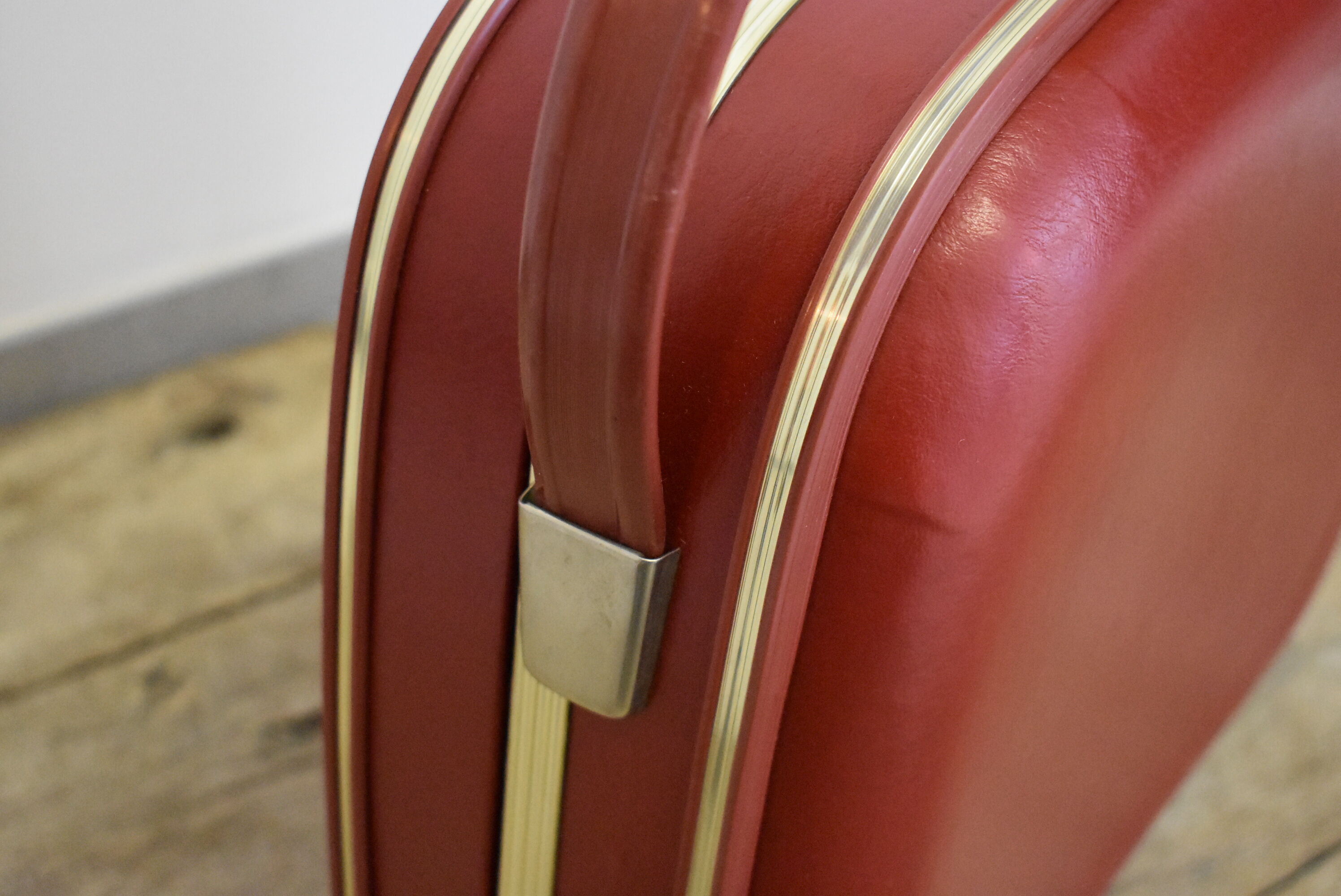 Vintage red suitcase