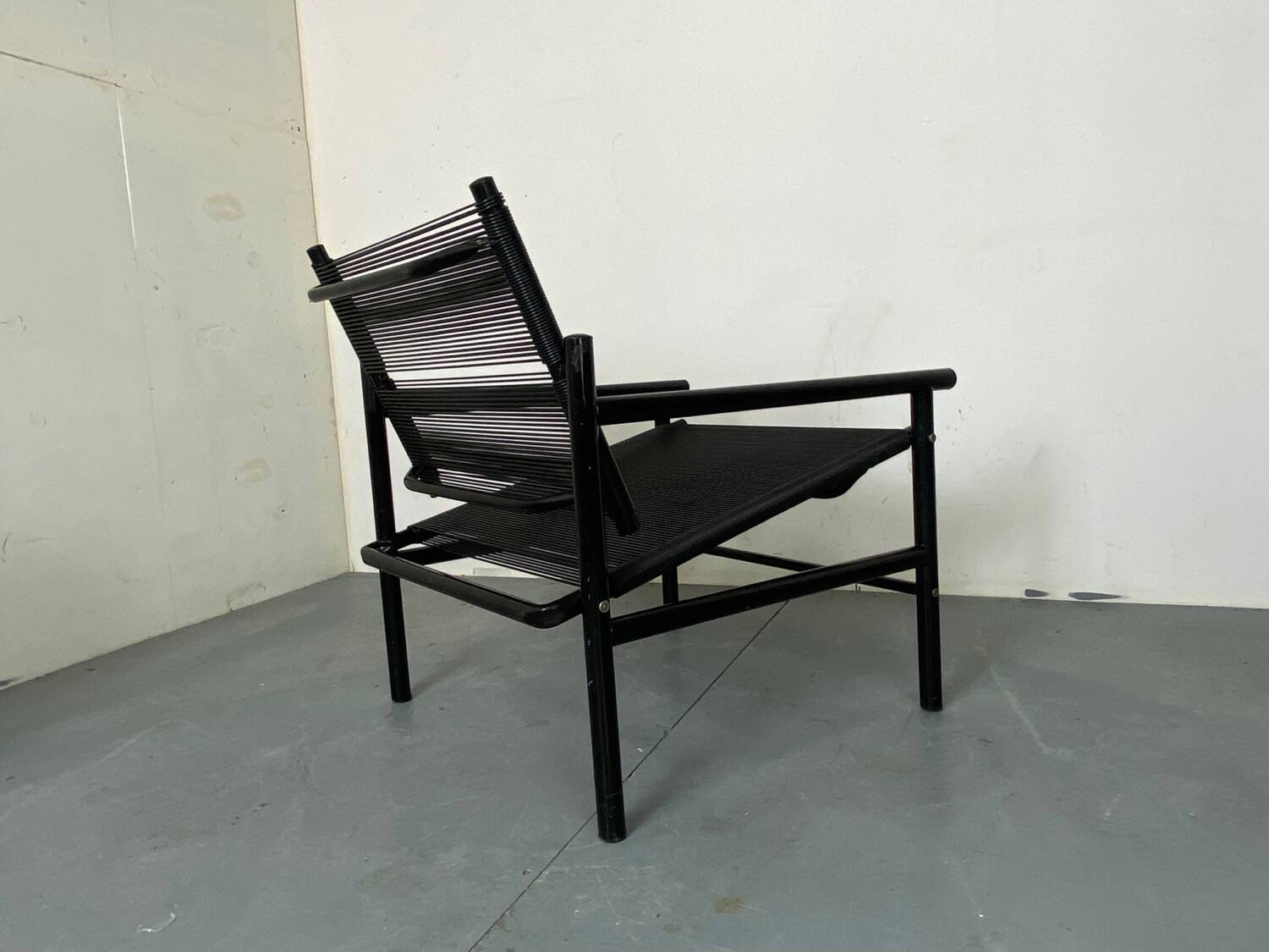 Italian Spaghetti Easy Chair from Fly Line, Italy, 1980s