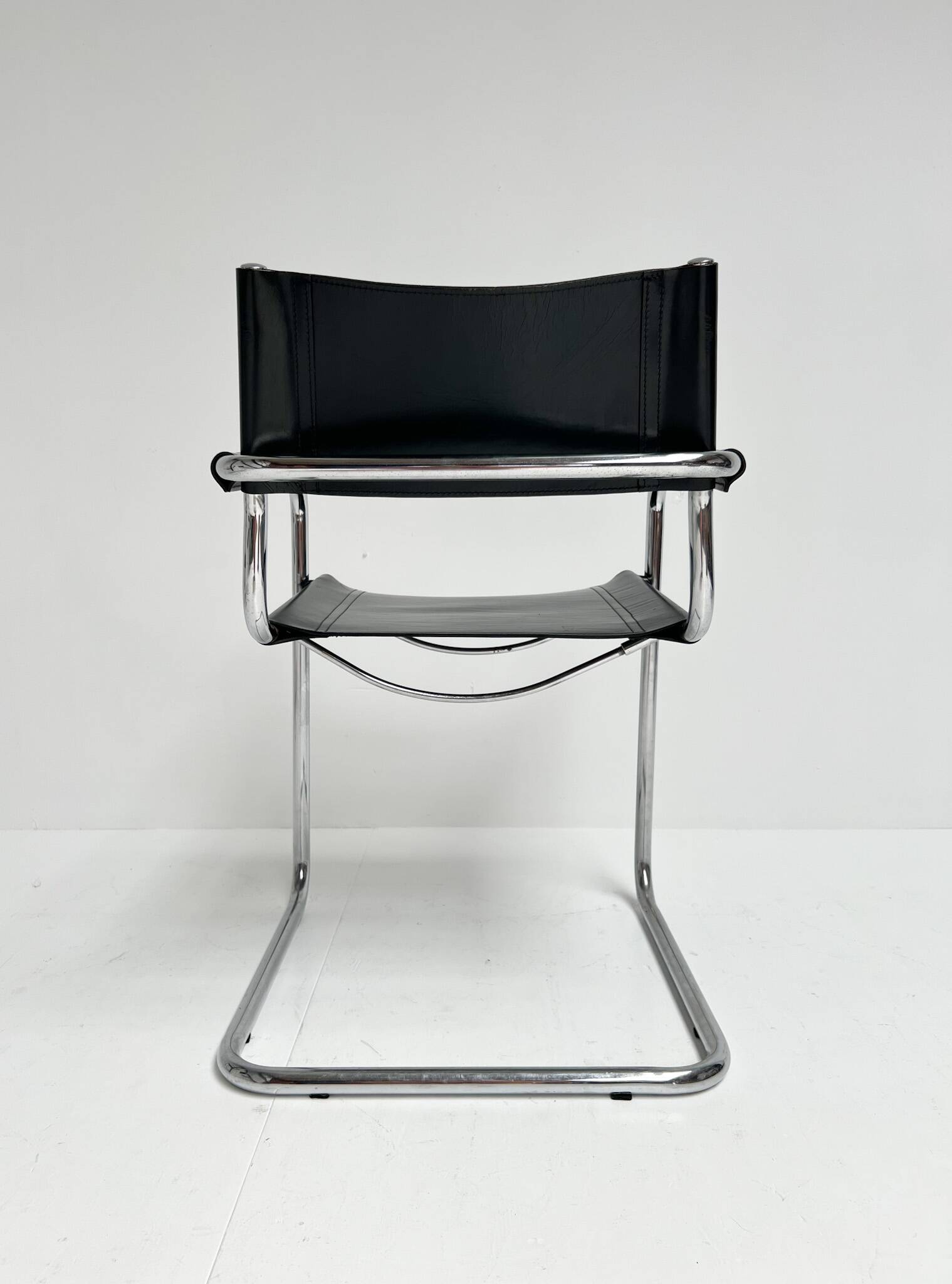 Leather Chairs by Mart Stam and Marcel Breuer, 1970s, Set of 4