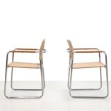 Karin Mobring Amiral chairs in chrome and jute from 1973