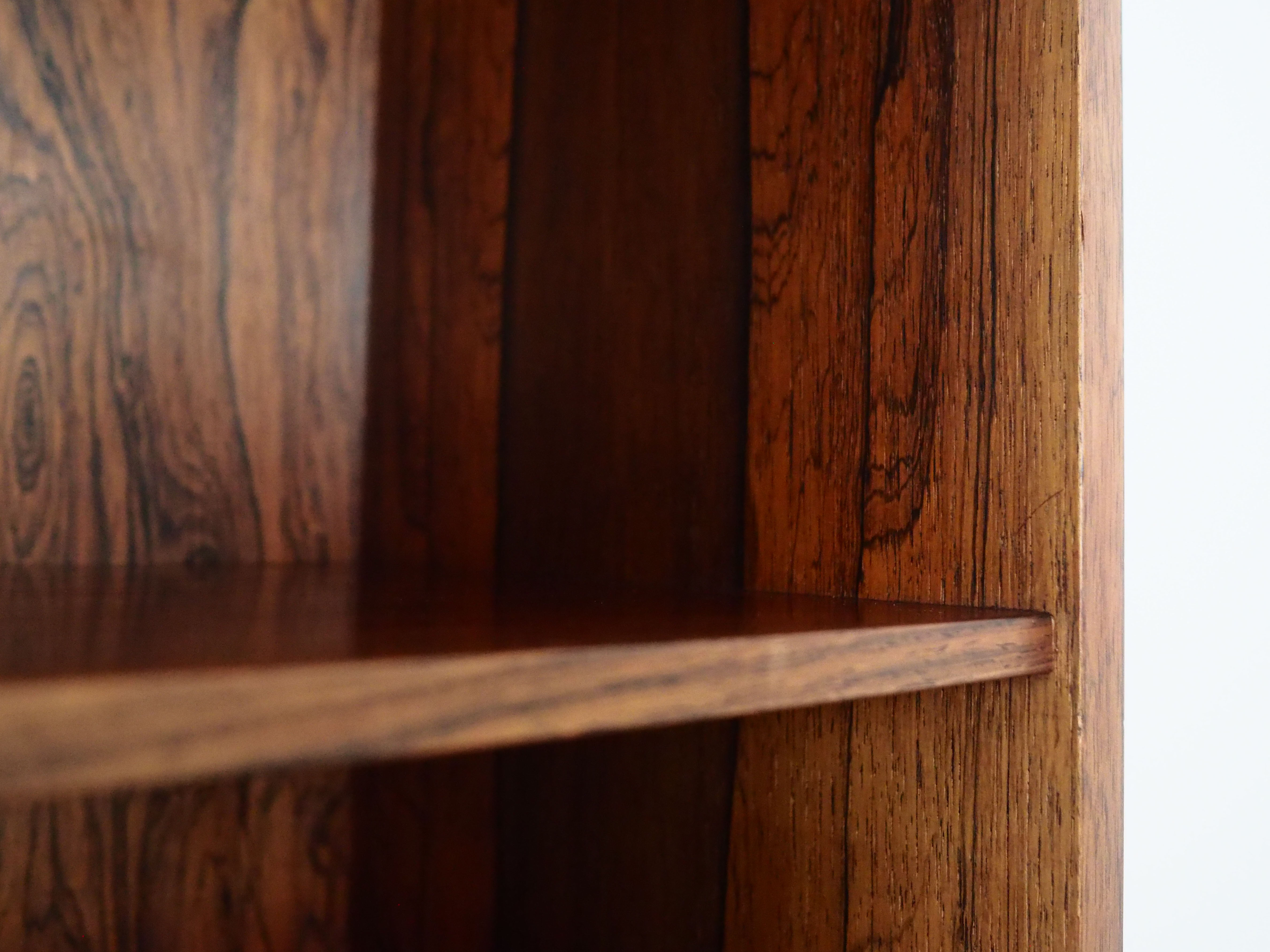 Rosewood bookcase, Danish design, 1960s, manufactured by Omann Jun