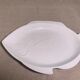 Serving dish in the shape of a white glazed ceramic fish