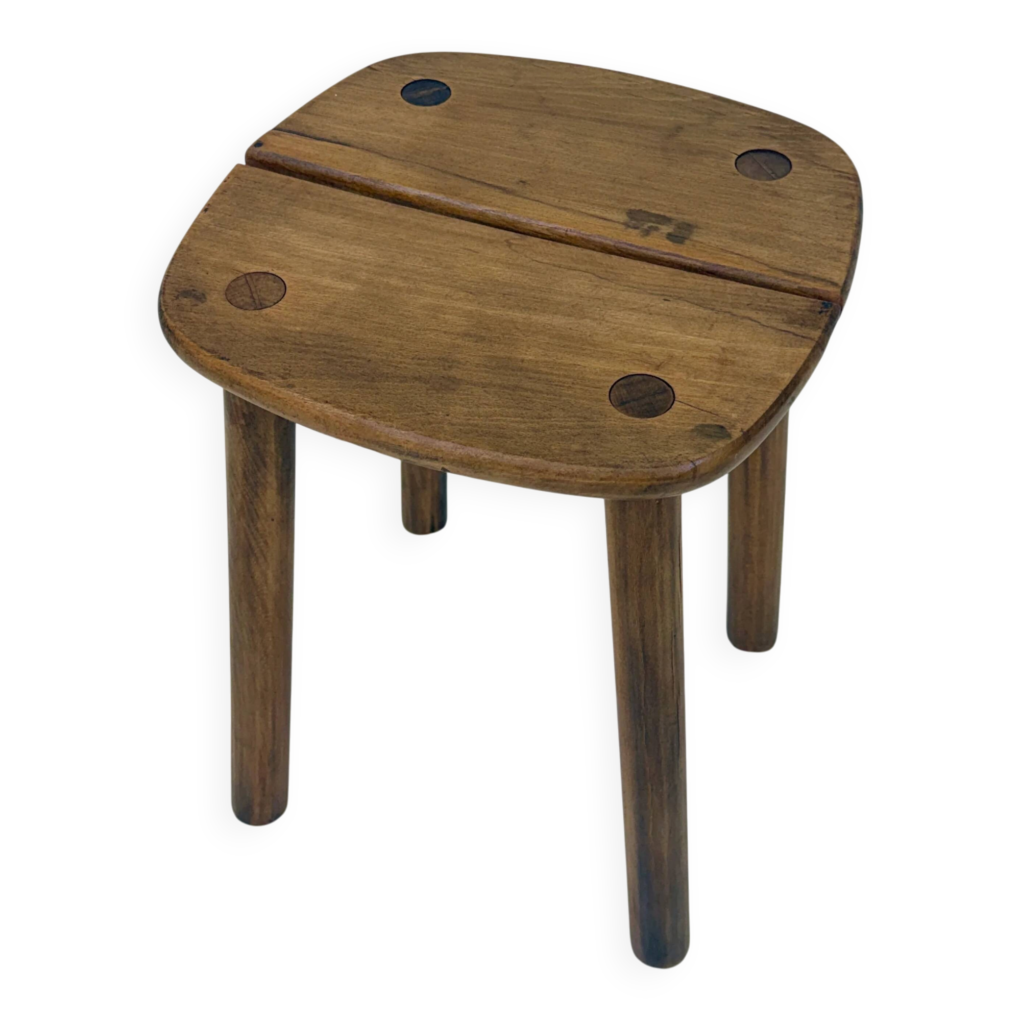 Tabouret en bois — Pierre Gautier-Delaye, France, 1960s