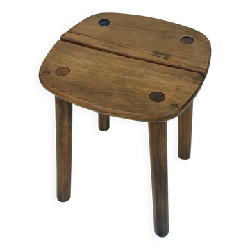 Tabouret en bois — Pierre Gautier-Delaye, France, 1960s
