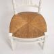 Napoleon 3 shabby white nurse chair
