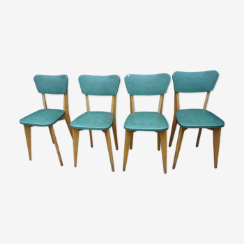 Lot de 4 chaises années 50