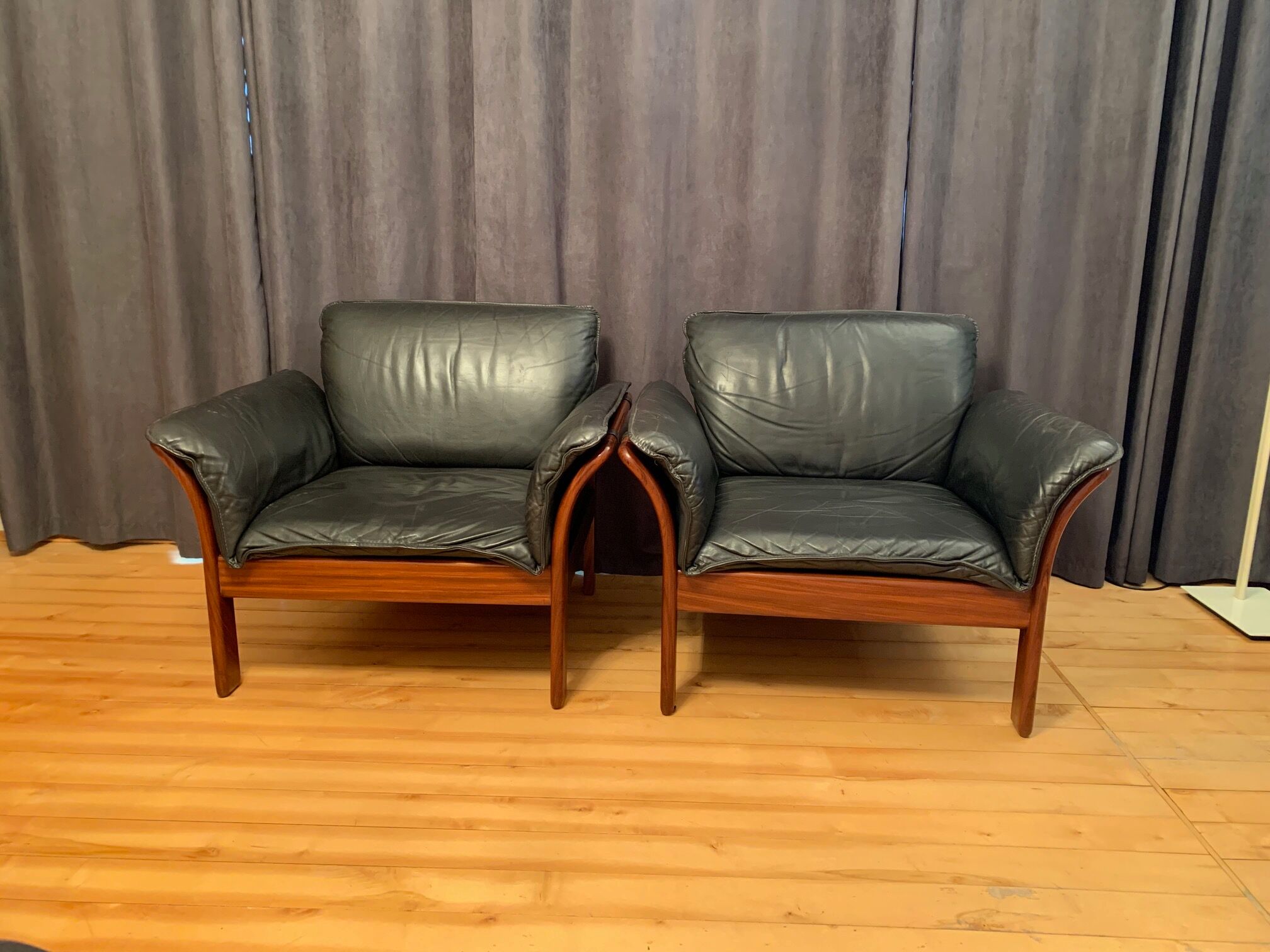 A pair of armchairs, Denmark, 1970s