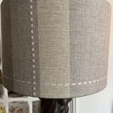 Brutalist wooden lamp