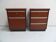 Mid century set of 2 mahogany filing cabinets