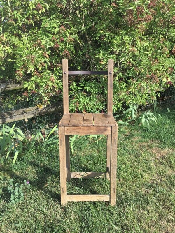 Brutalist bar high chair