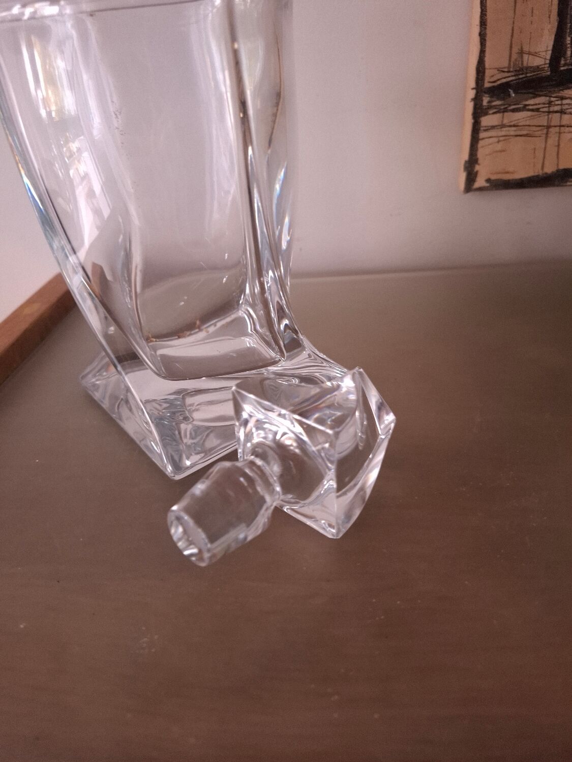 Bohemian crystal carafe (in box)