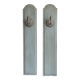 Pair of wall candle holders in Louis XVI neoclassical style with acanthus leaves.