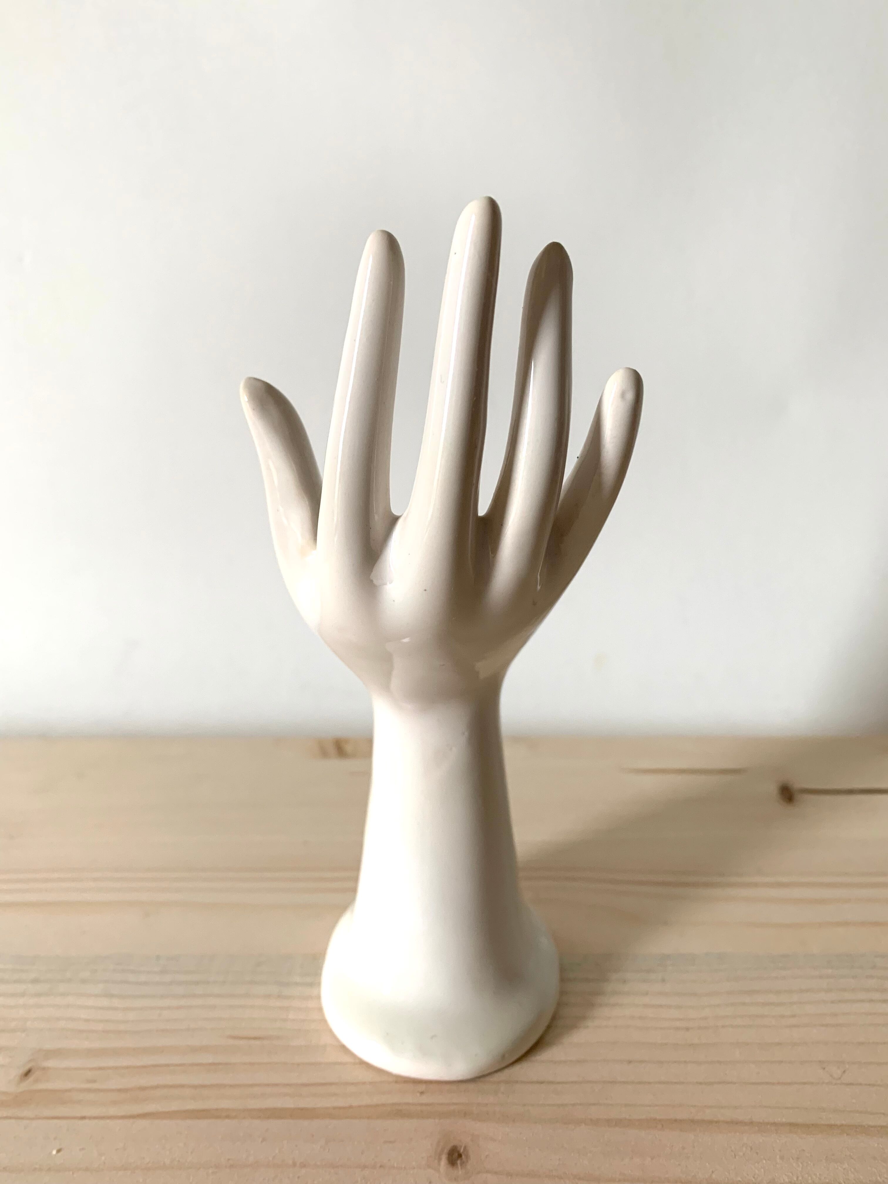 Ceramic hand vase