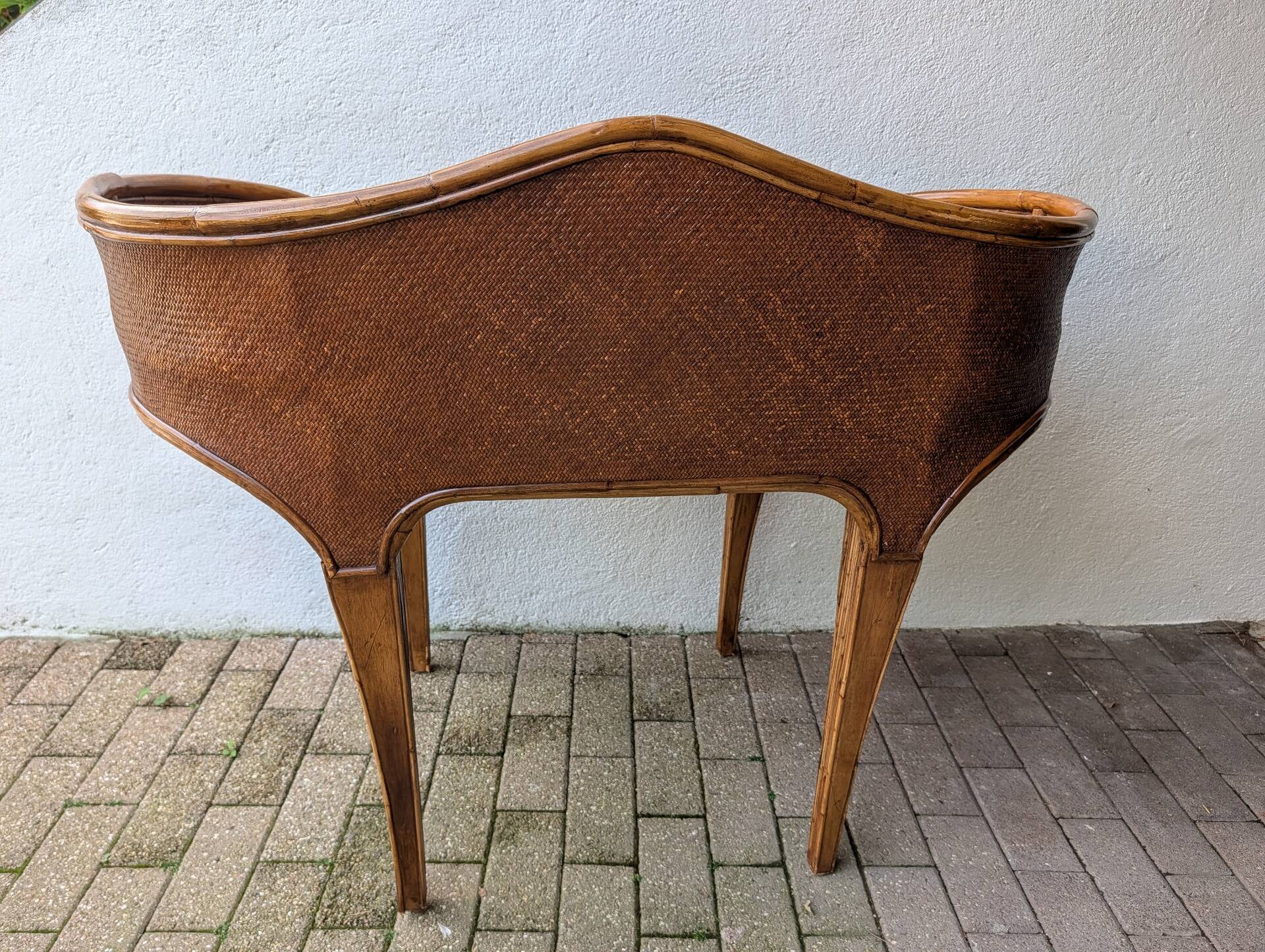 Kalma rattan secretary desk – Ramón Castellano, 1970s