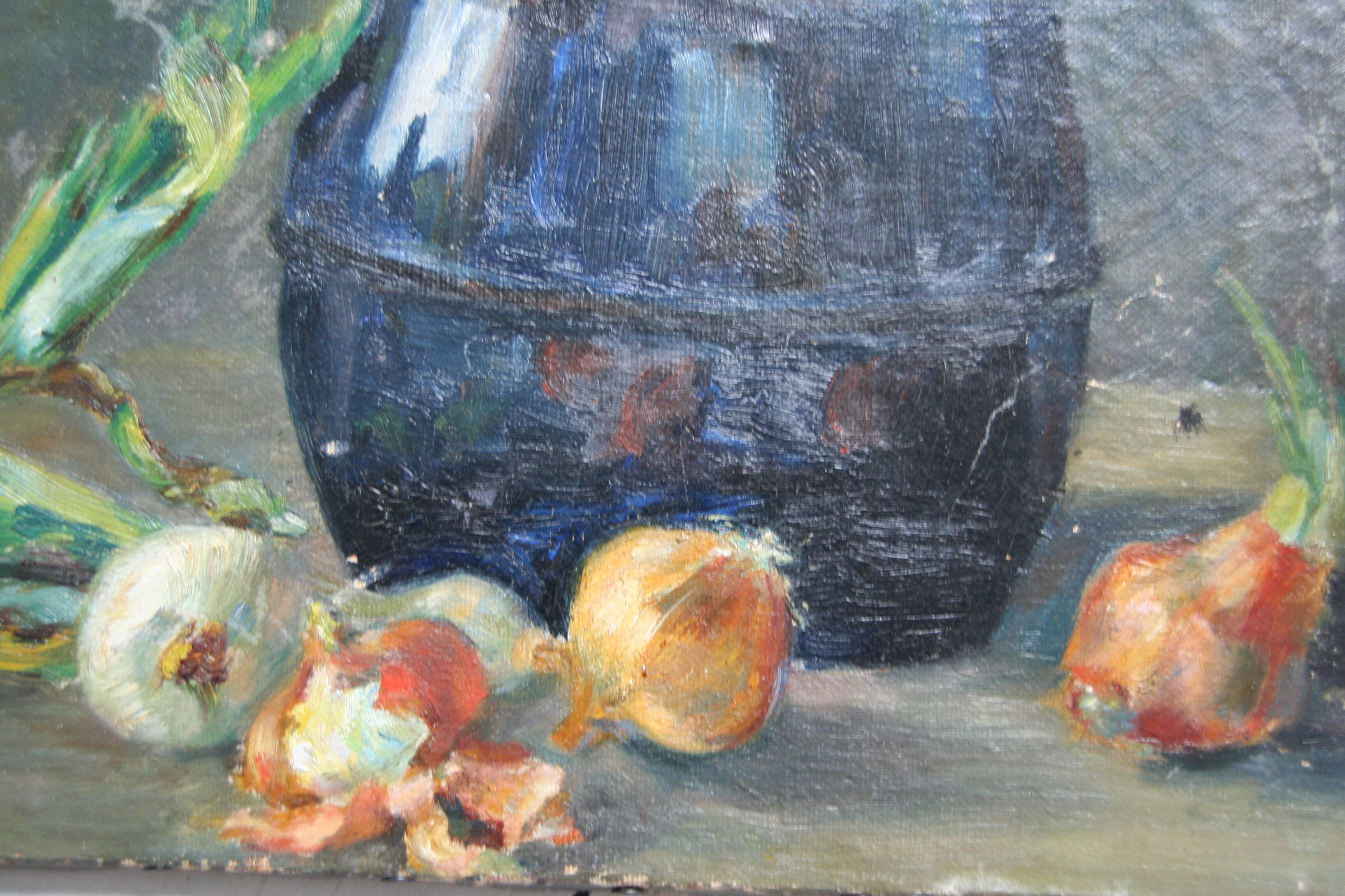 Still life oil on wood