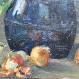 Still life oil on wood
