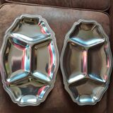Set of 2 stainless steel dishes Guy Degrenne