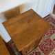 Pair of antique solid oak bedside tables